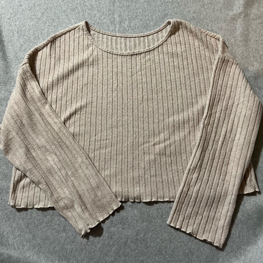 Source Unknown Ribbed Knit Sweater - Cream